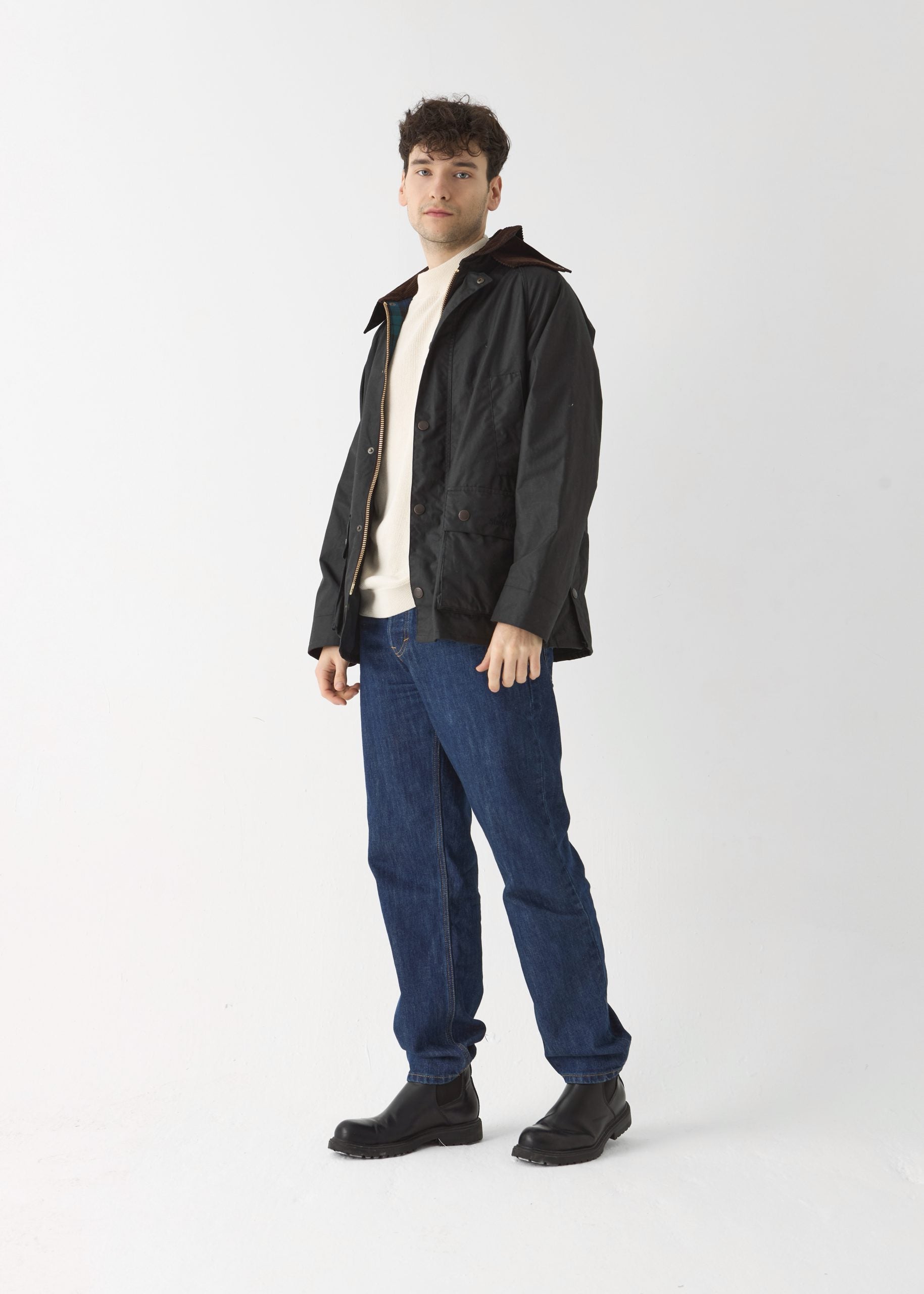 Men's Barn Wax Jacket — Black