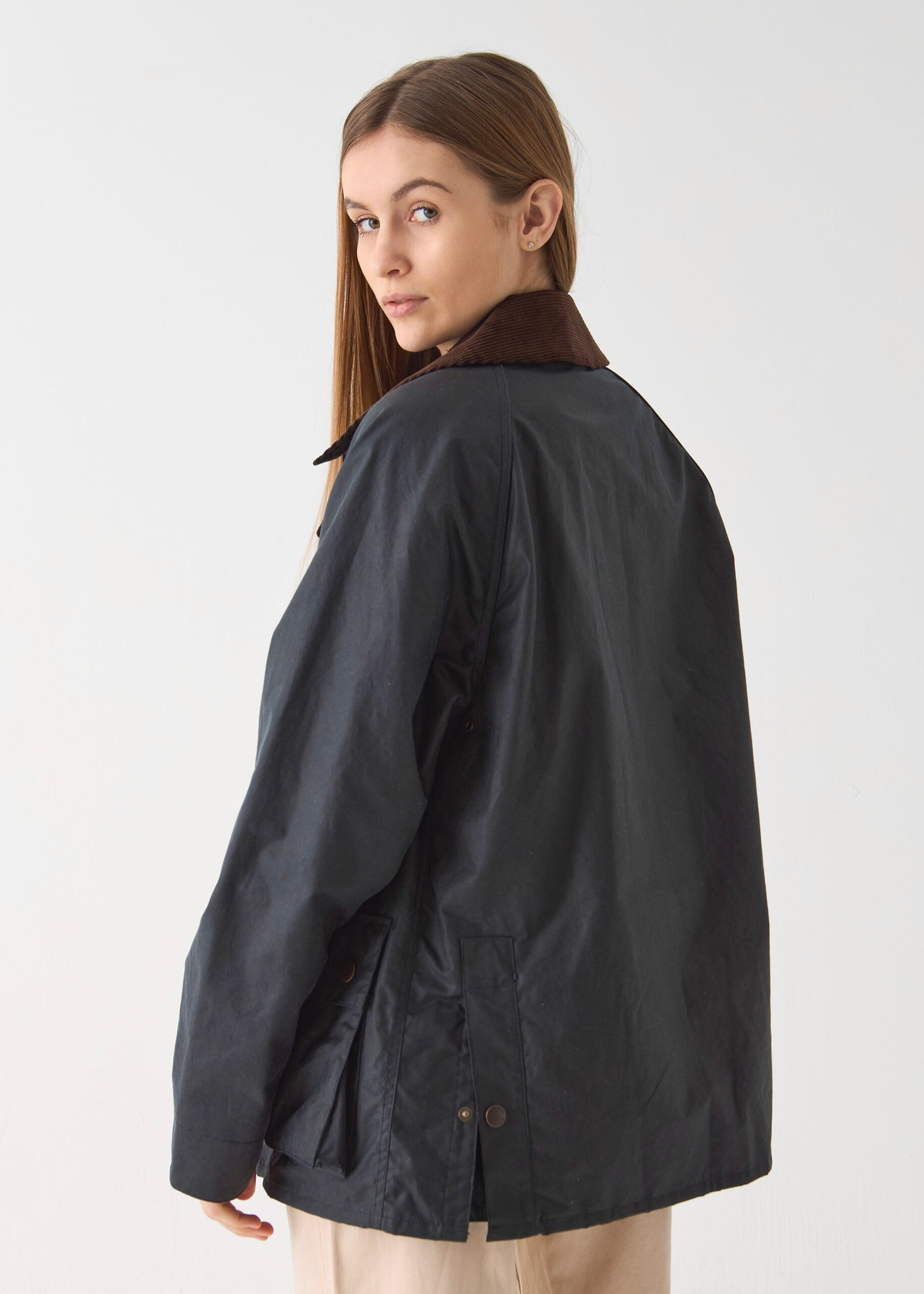 Women's Barn Wax Jacket — Navy