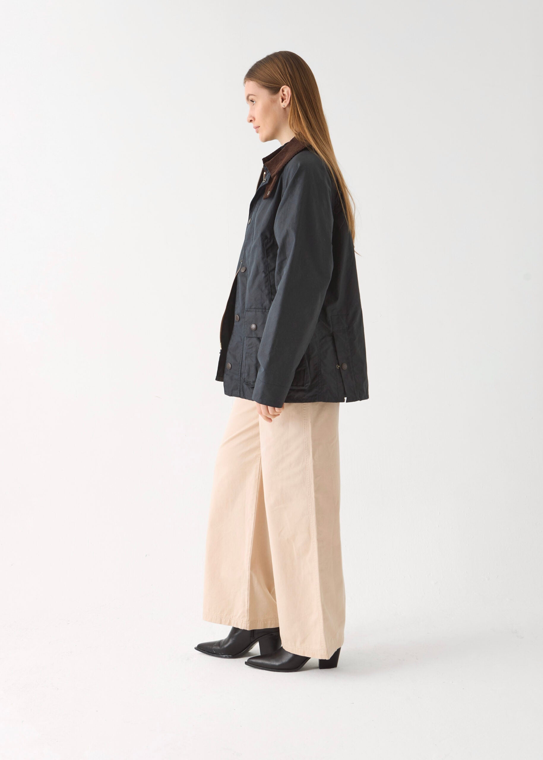 Women's Barn Wax Jacket — Navy