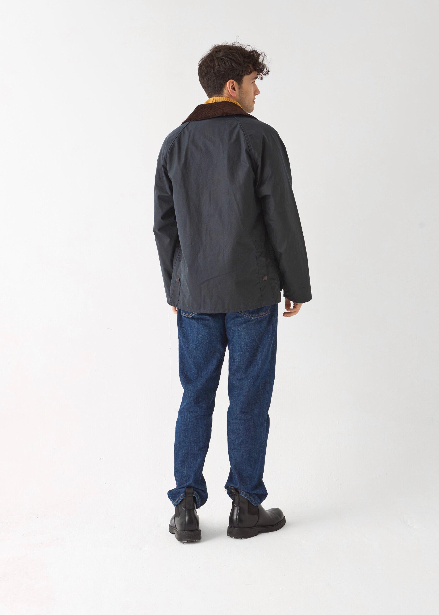 Men's Barn Wax Jacket — Navy