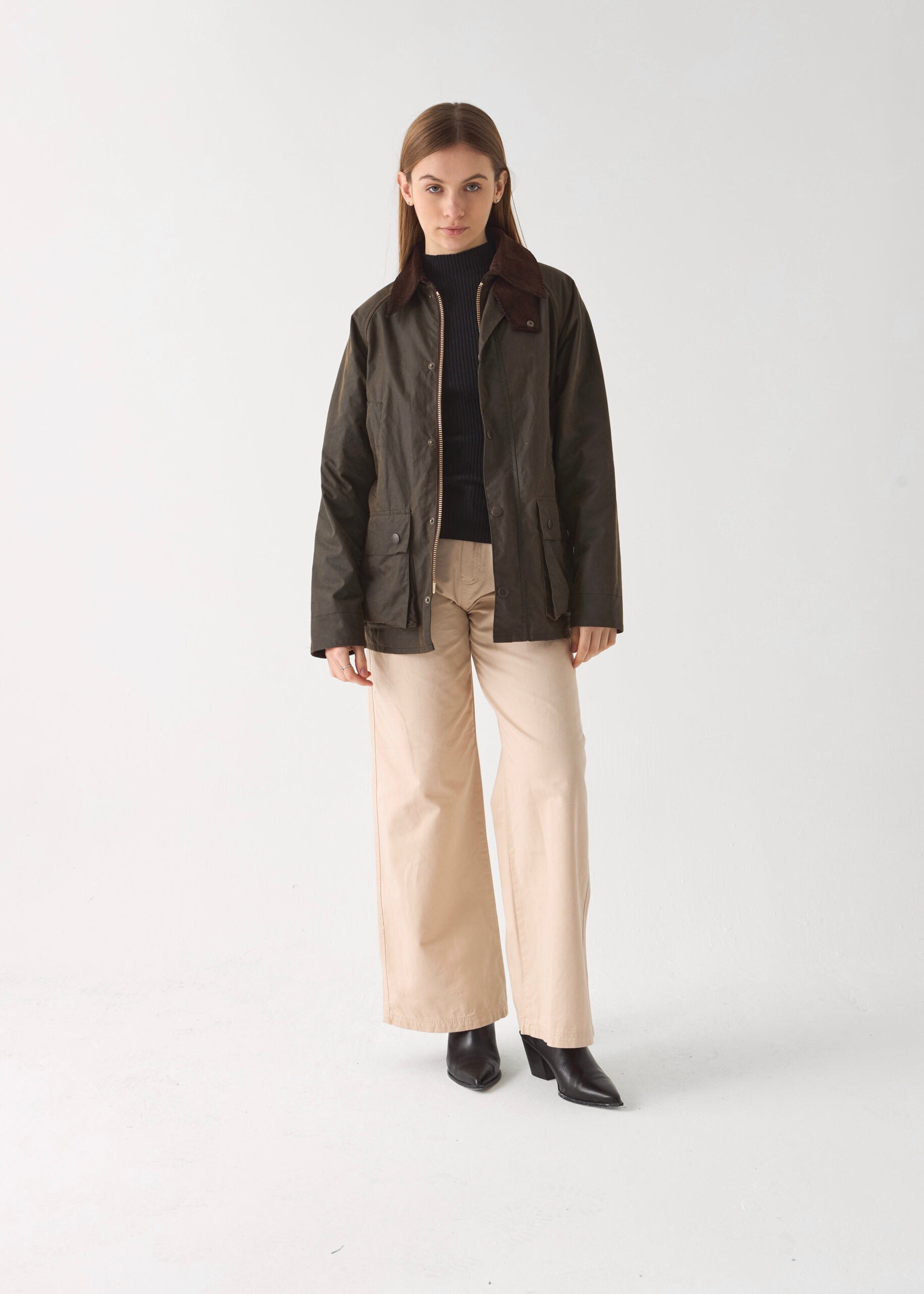 Women's Barn Wax Jacket — Olive