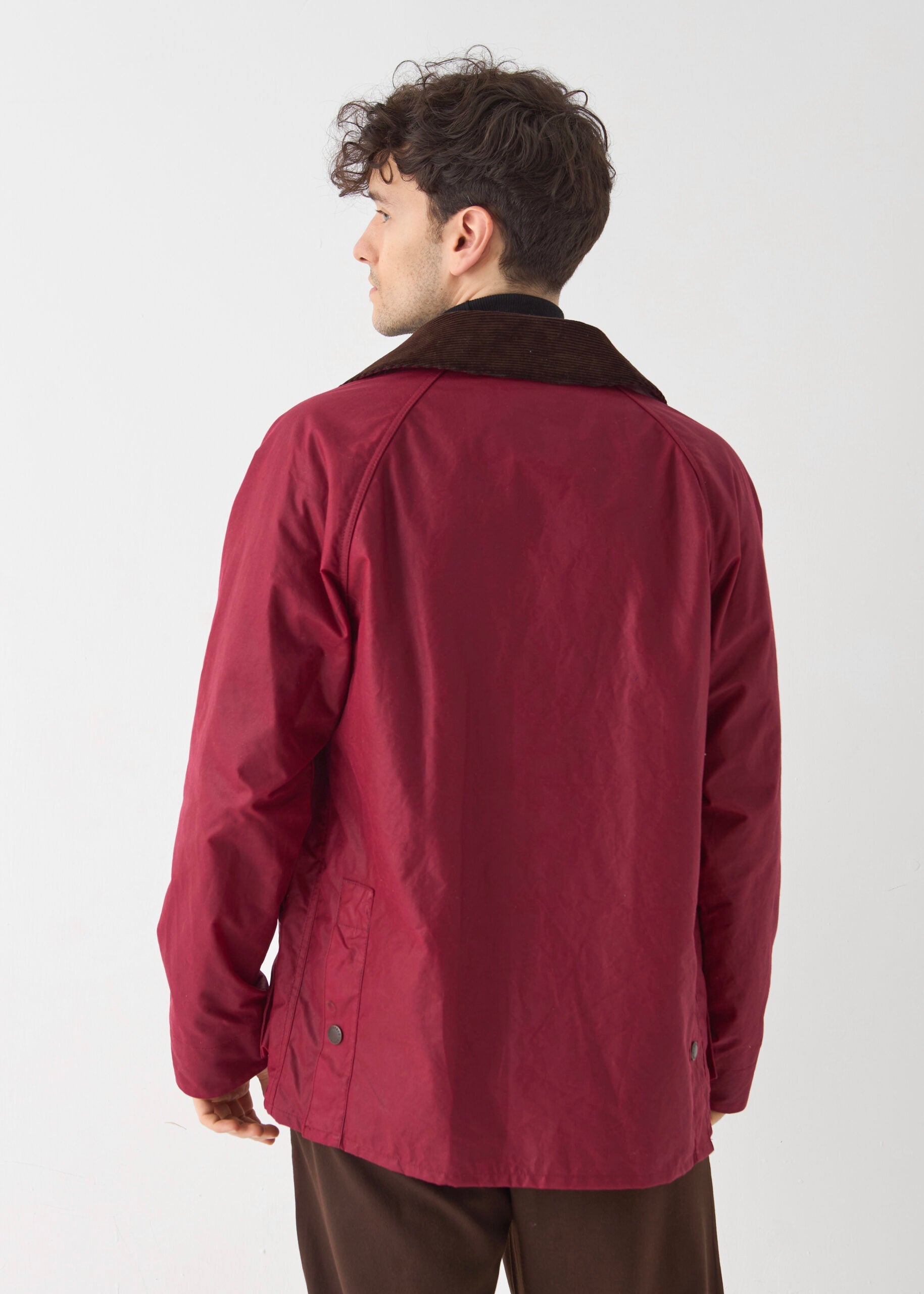 Men's Barn Wax Jacket — Red