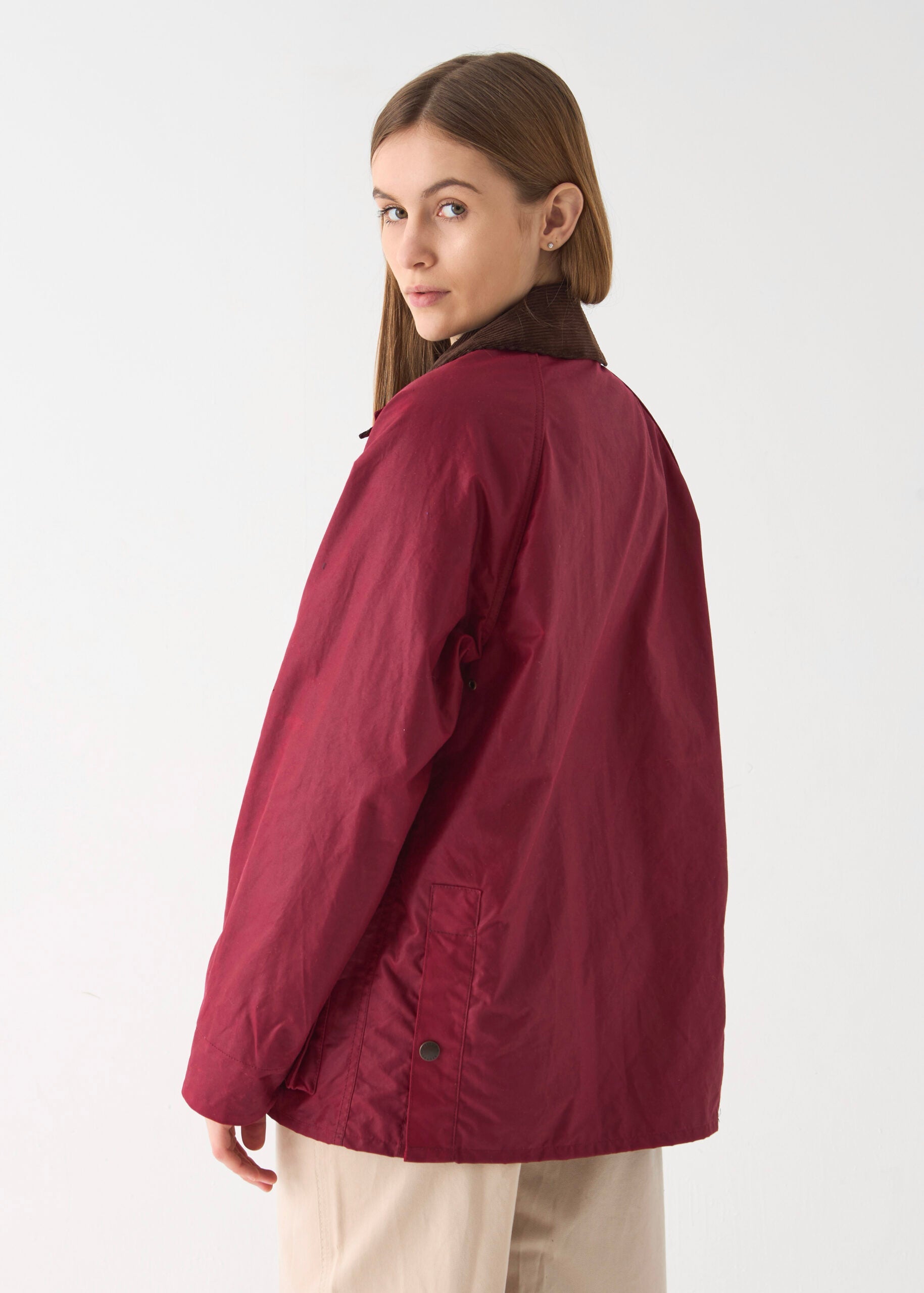 Women's Barn Wax Jacket — Red