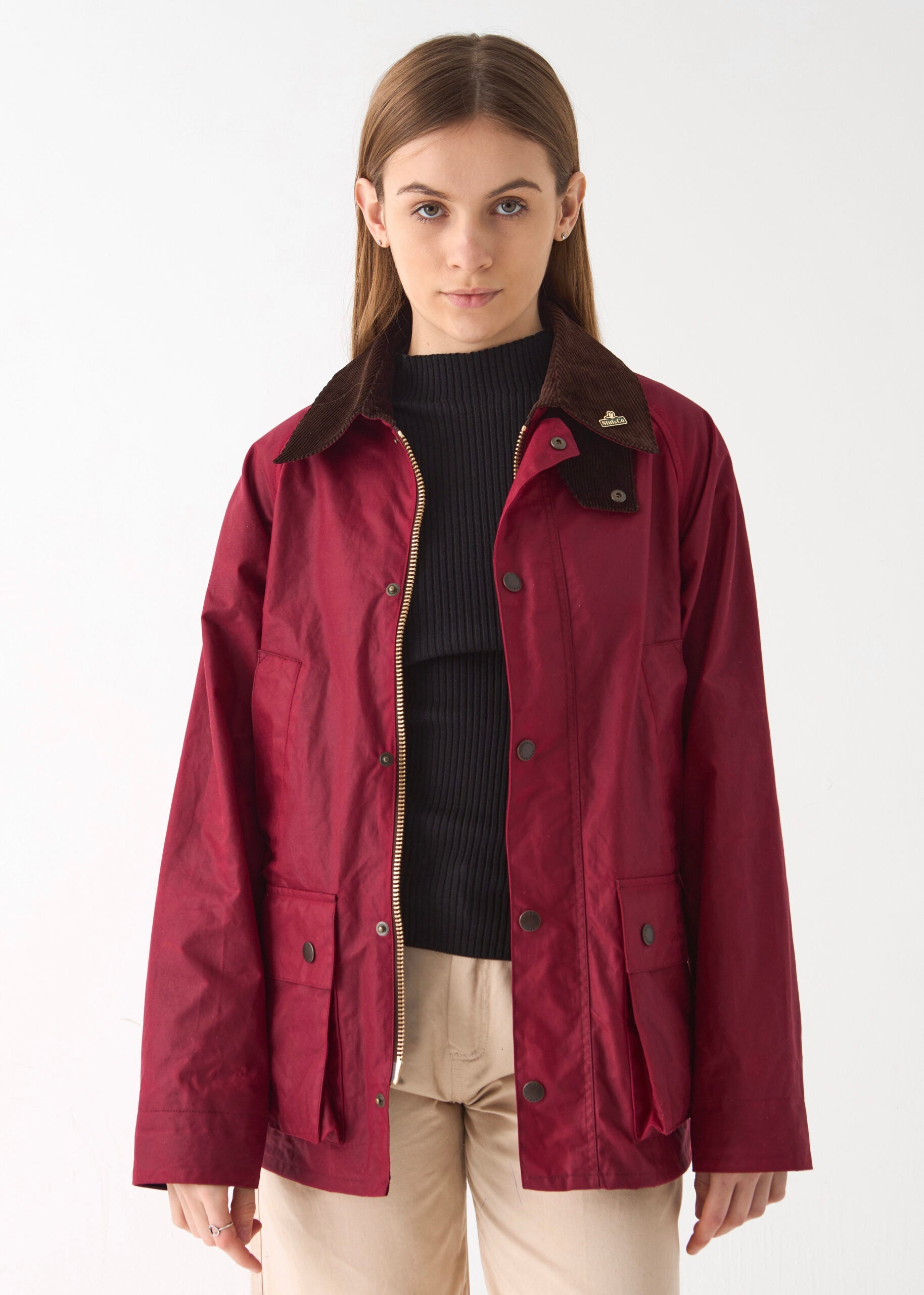 Women's Barn Wax Jacket — Red