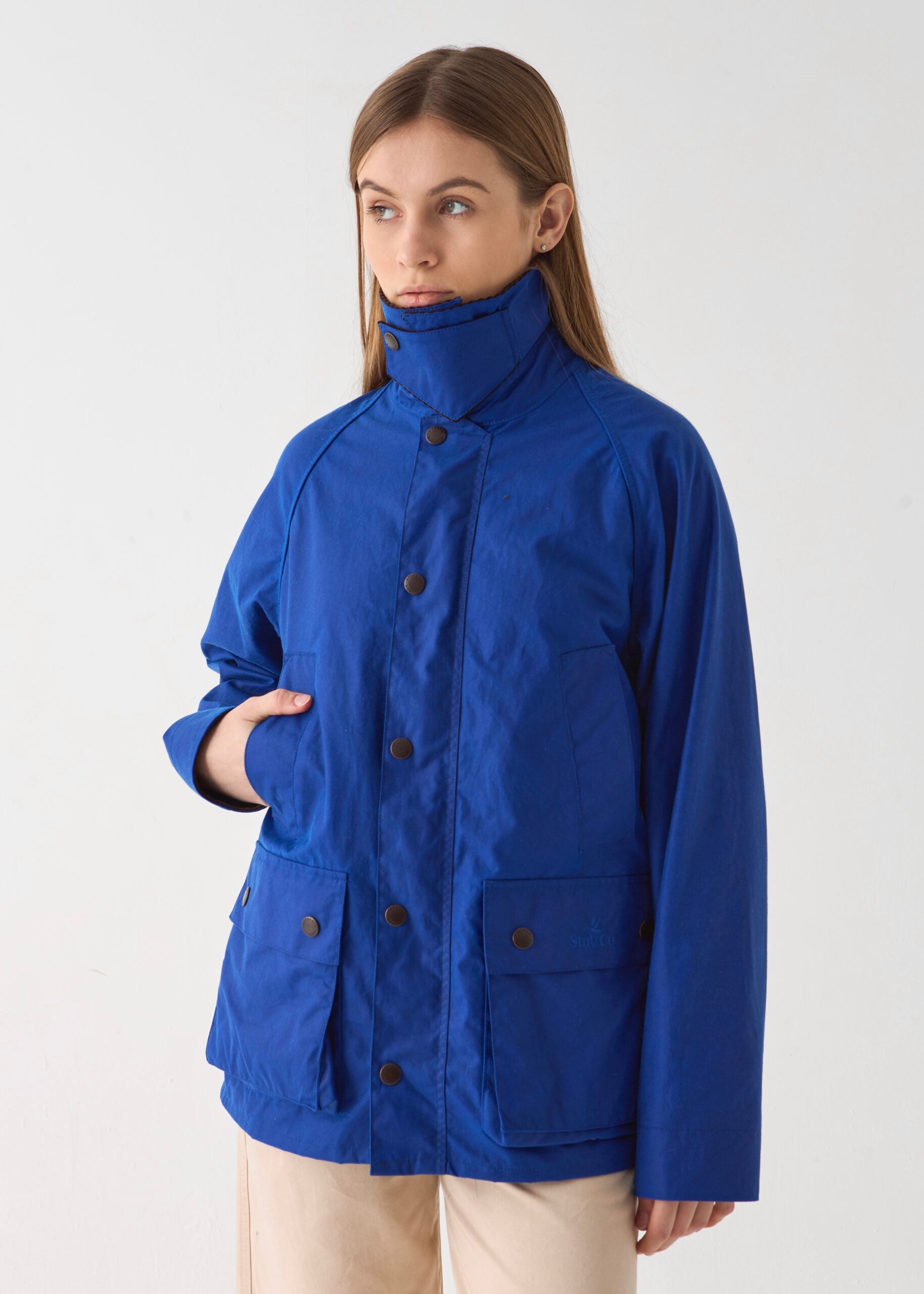 Women's Barn Wax Jacket — Aegean Blue