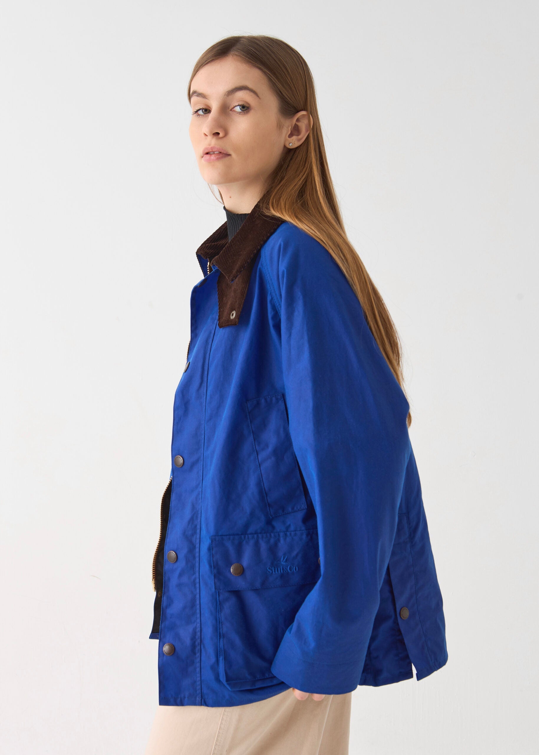 Women's Barn Wax Jacket — Aegean Blue