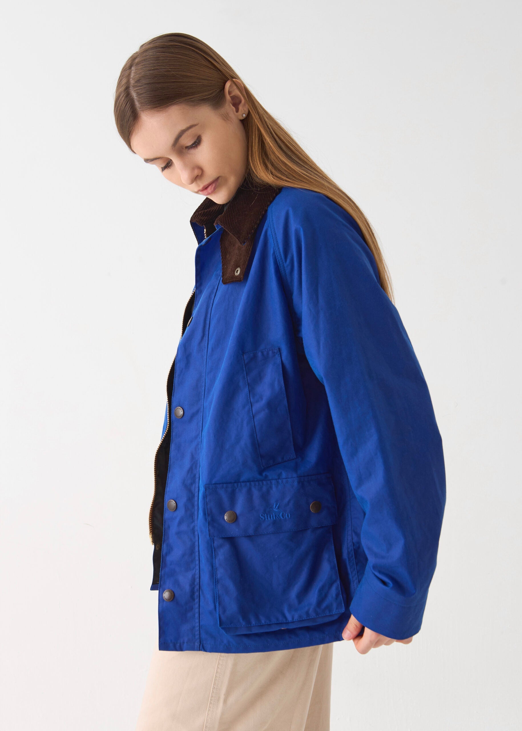 Women's Barn Wax Jacket — Aegean Blue