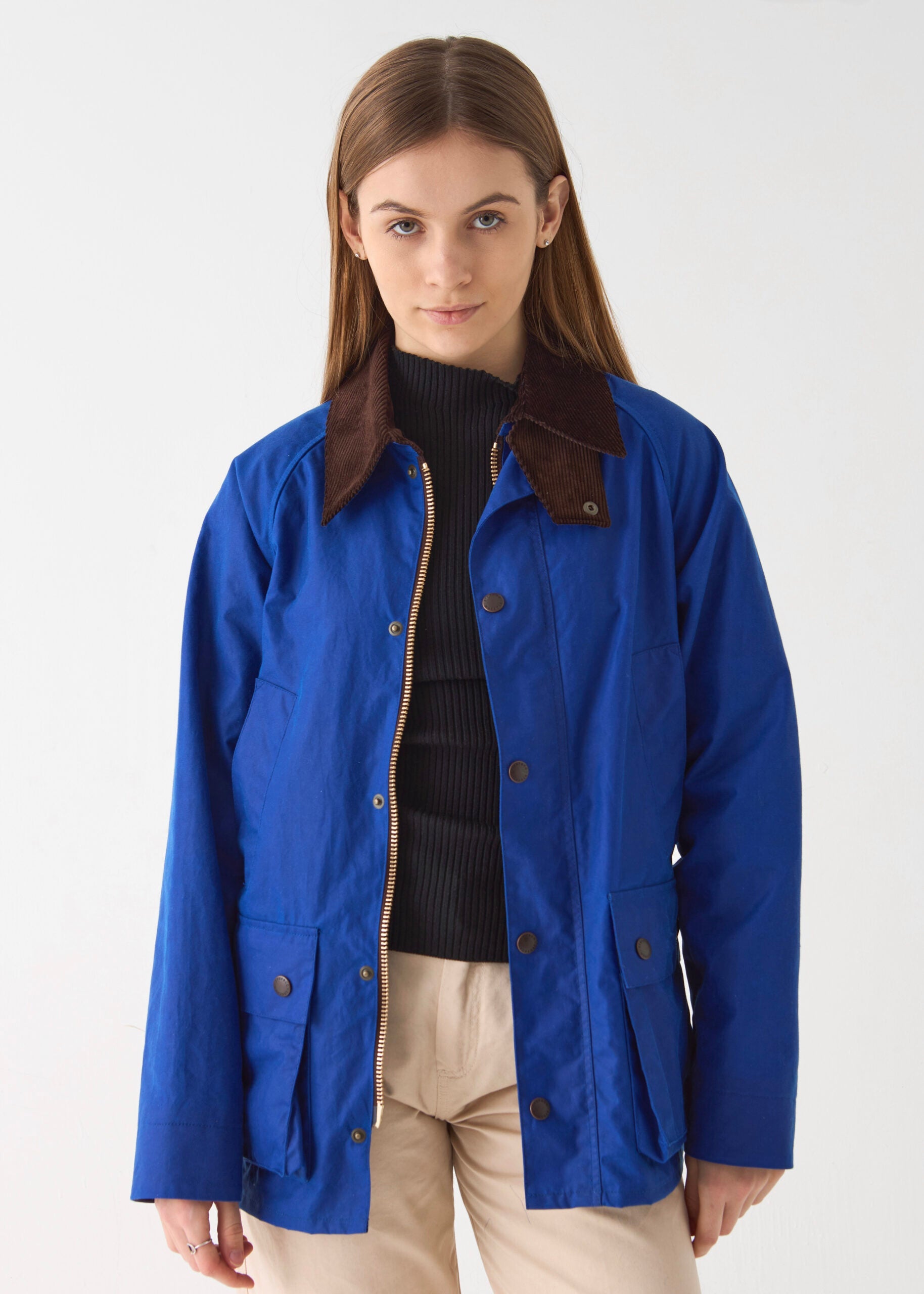 Women's Barn Wax Jacket — Aegean Blue