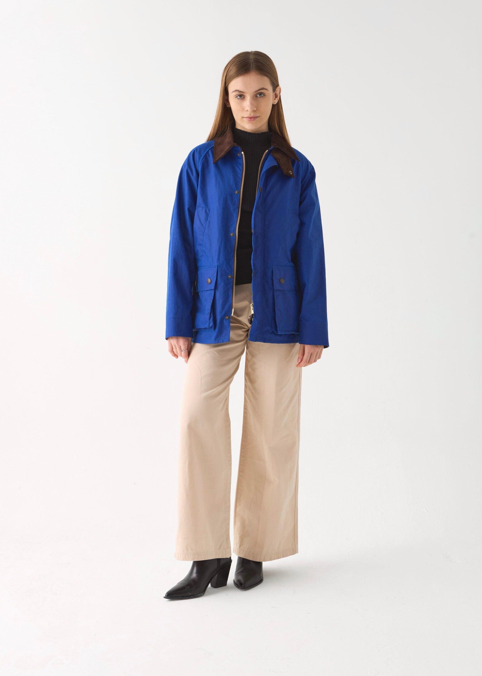 Women's Barn Wax Jacket — Aegean Blue