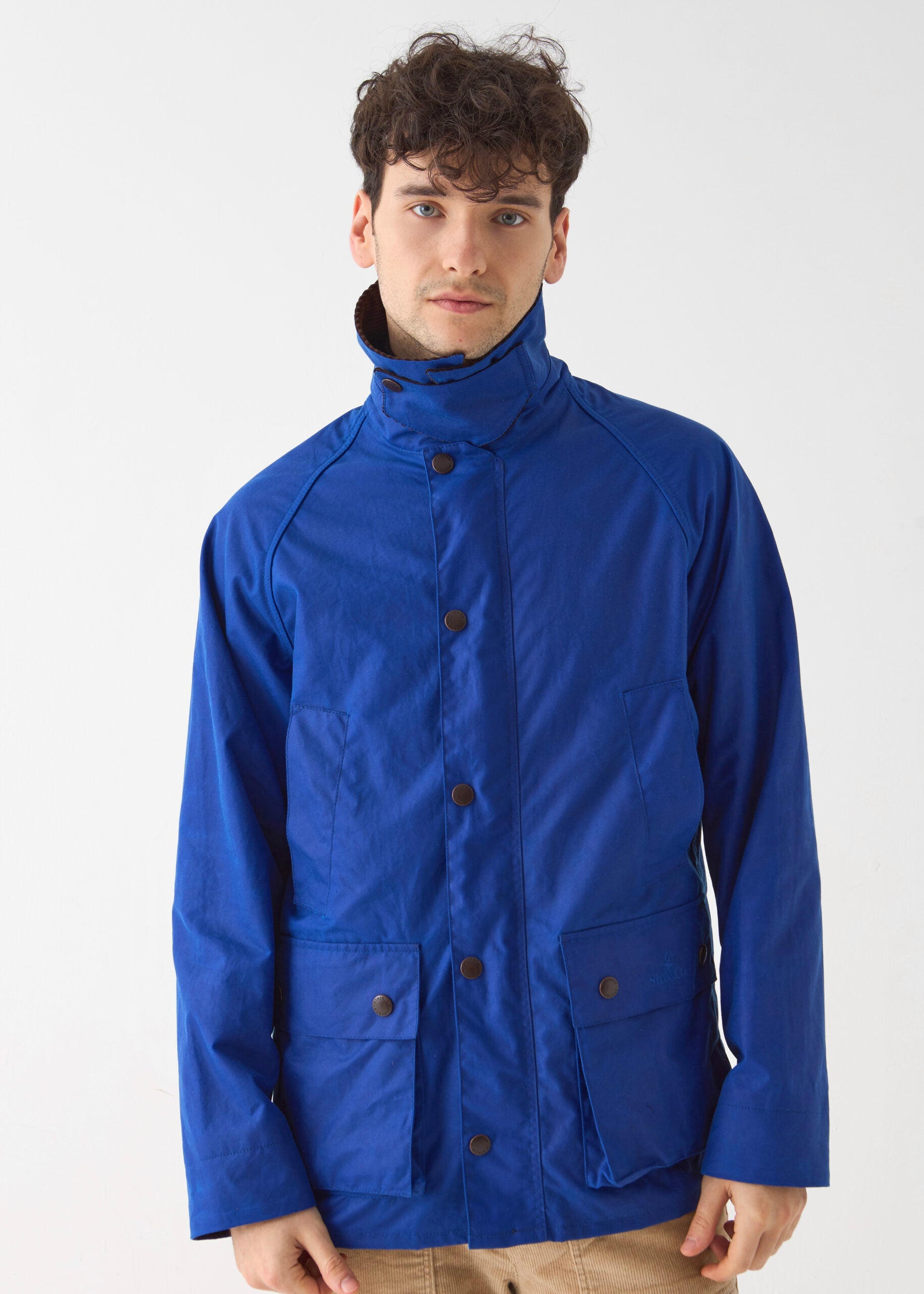 Men's Barn Wax Jacket — Aegean Blue
