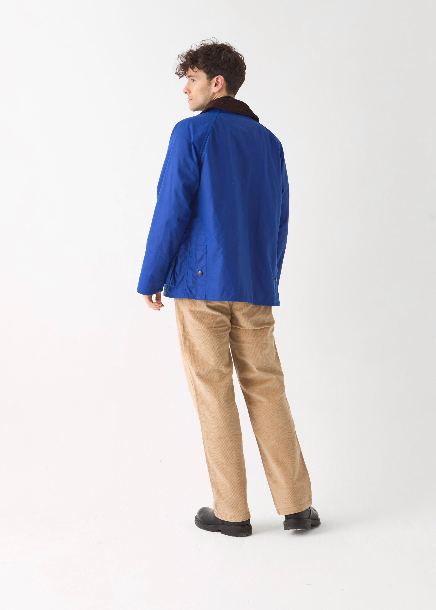 Men's Barn Wax Jacket — Aegean Blue