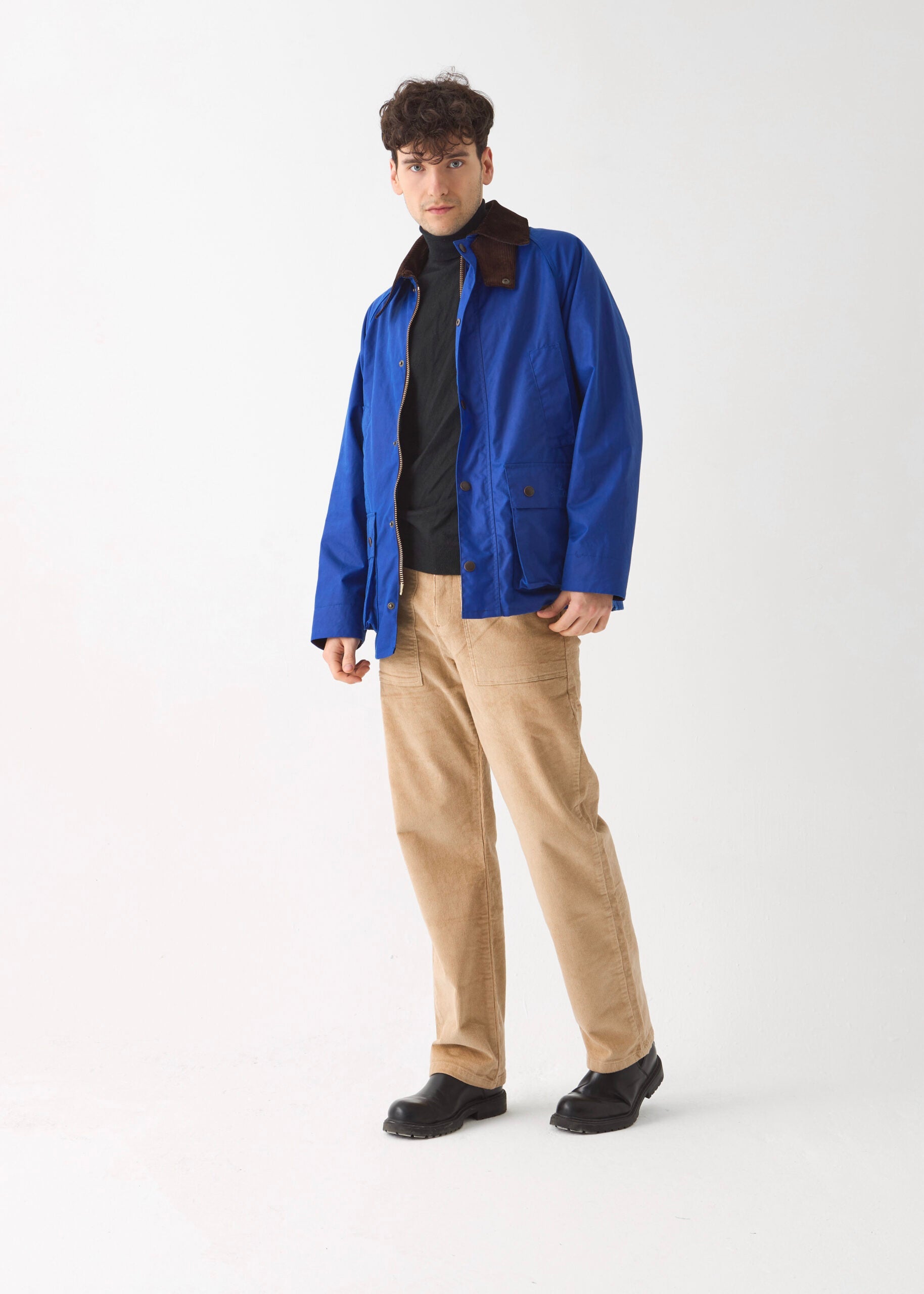 Men's Barn Wax Jacket — Aegean Blue