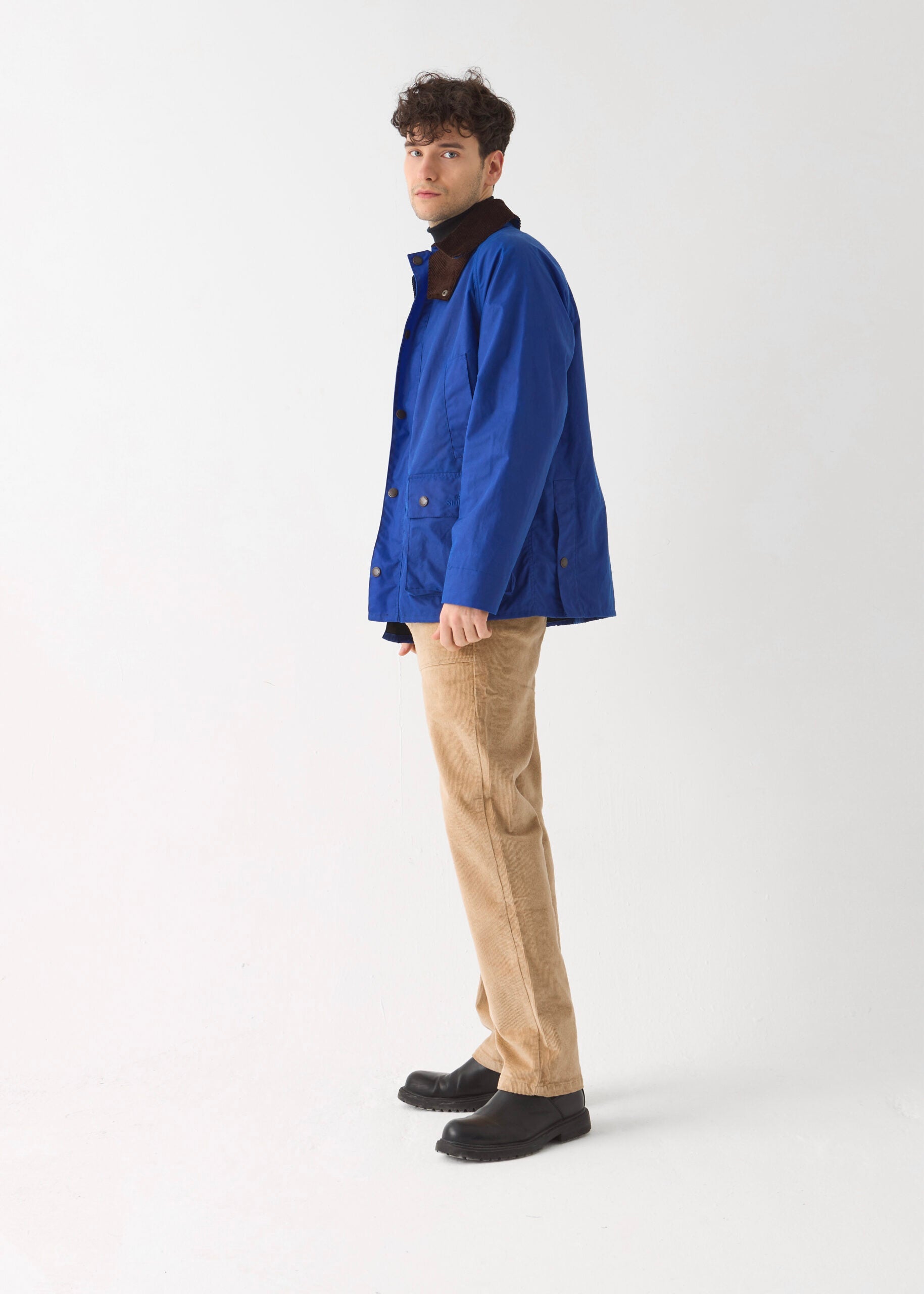 Men's Barn Wax Jacket — Aegean Blue