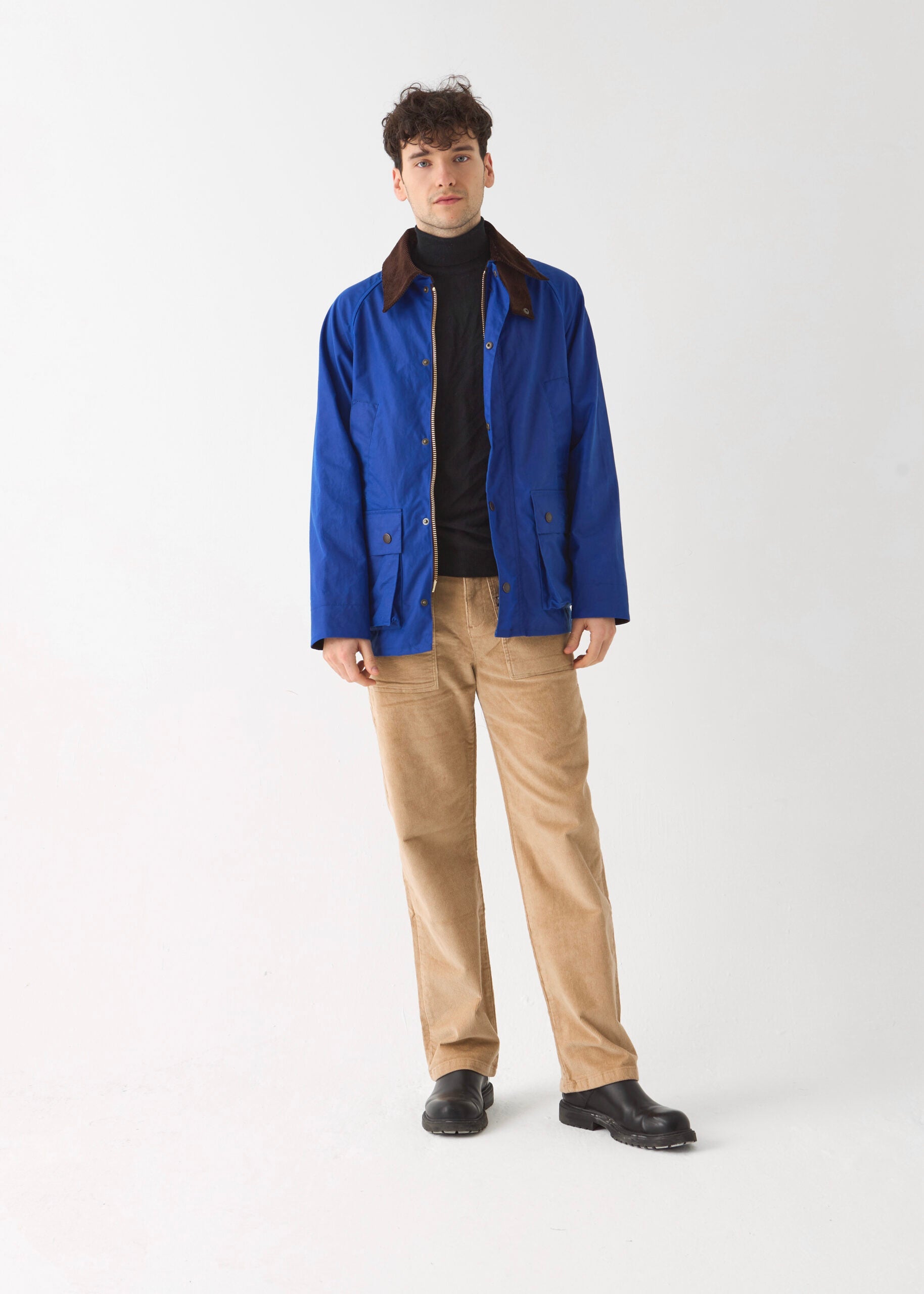 Men's Barn Wax Jacket — Aegean Blue