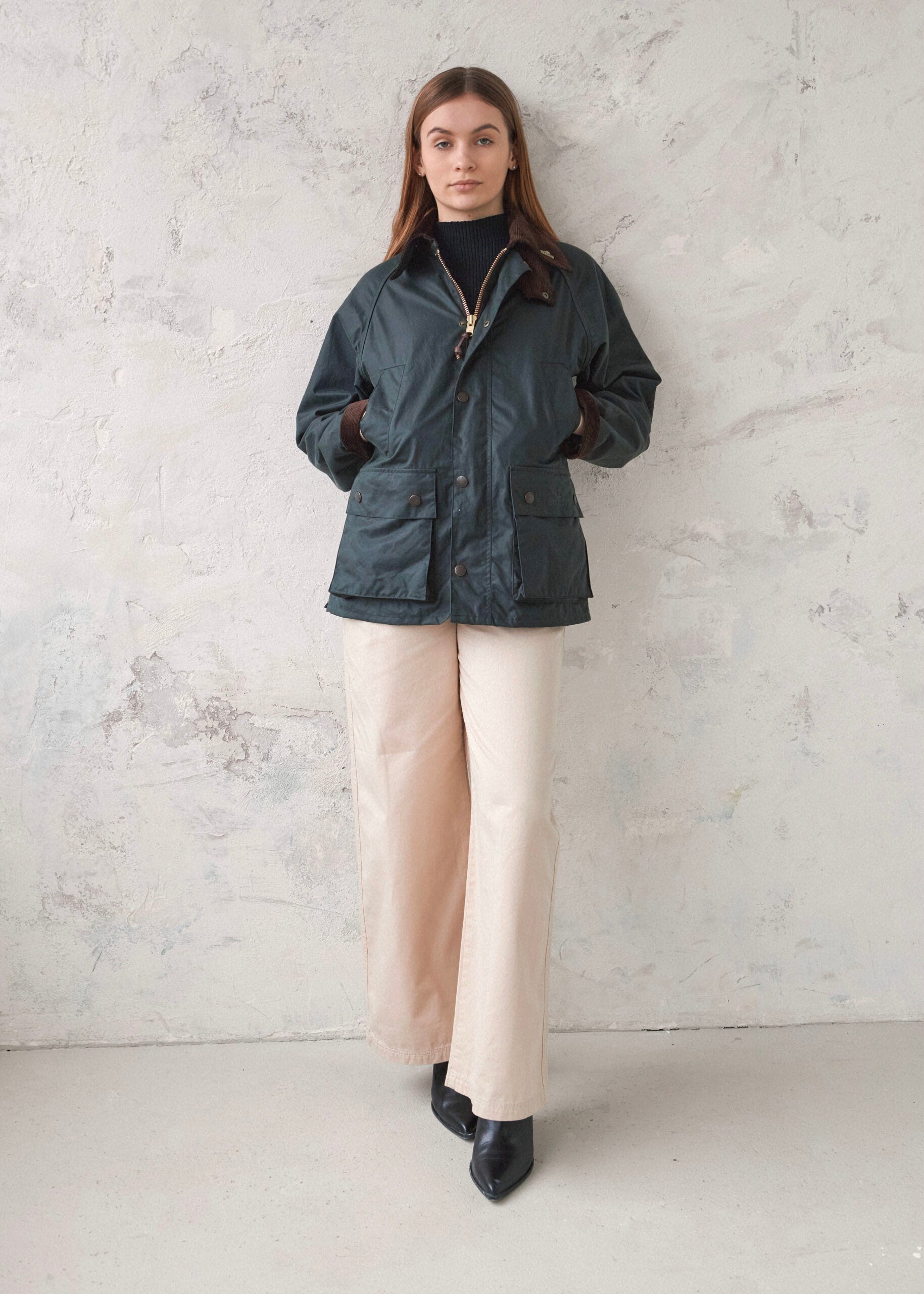 Women's Barn Wax Jacket — Sage Green