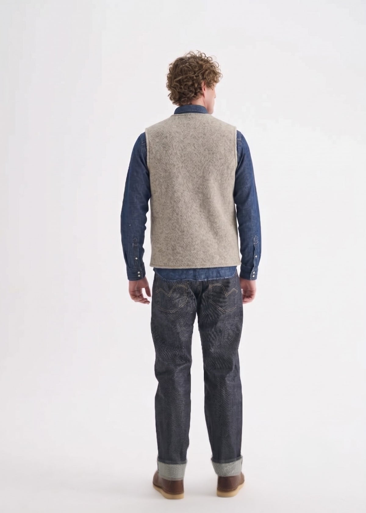 Stuf & Co Wool-Felt  Vest (Beige)